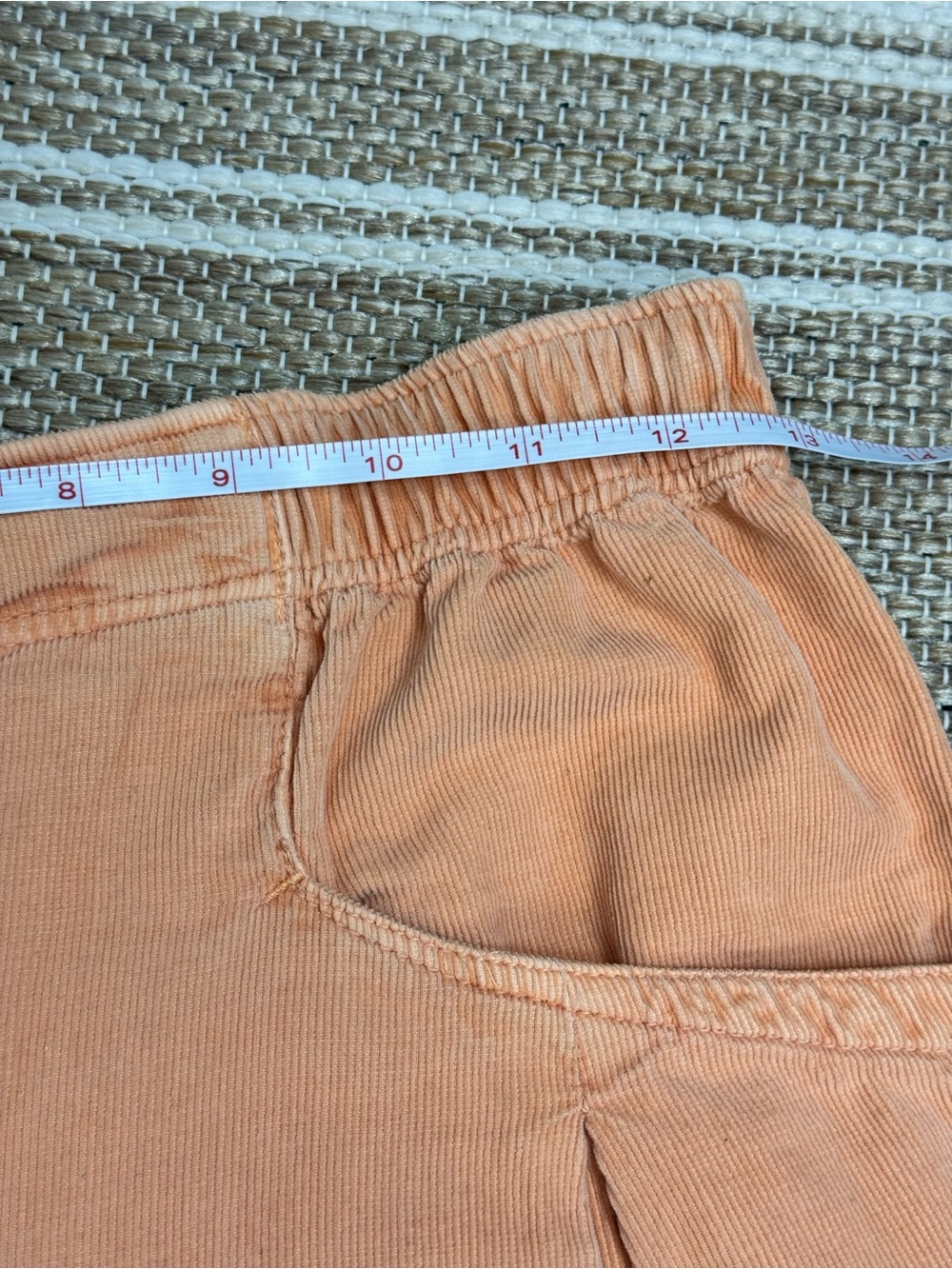 Free People We The Free Women's XS Nice Choice Cord Jeans Peach‎ Pansy Pull On - Picture 10 of 15